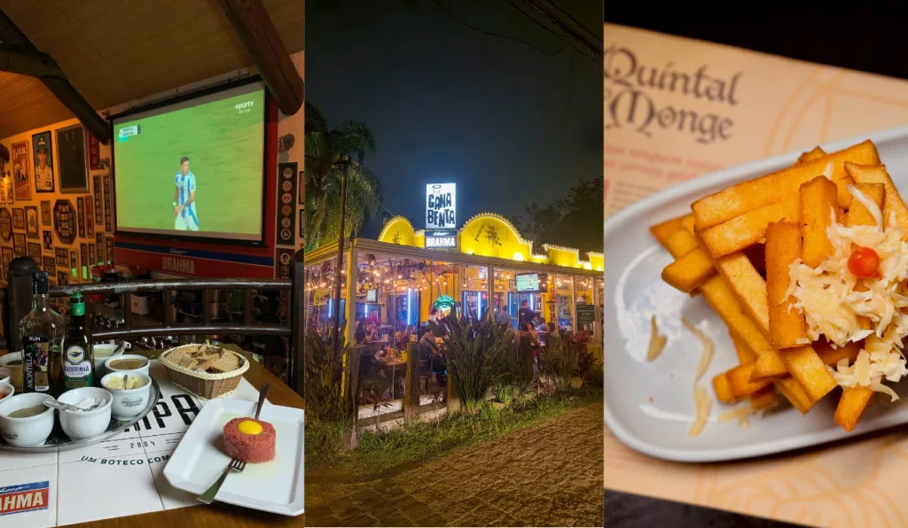 Imagens de alguns dos bares que participam do evento.