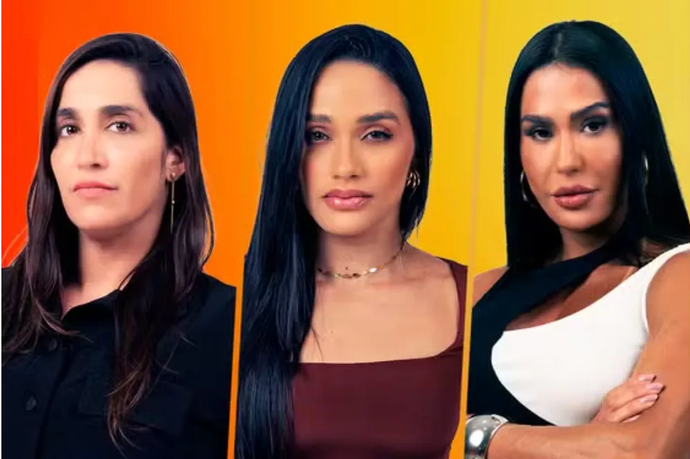Daniele, Eva e Gracyanne estão no 9º Paredão (Imagem: Reprodução)