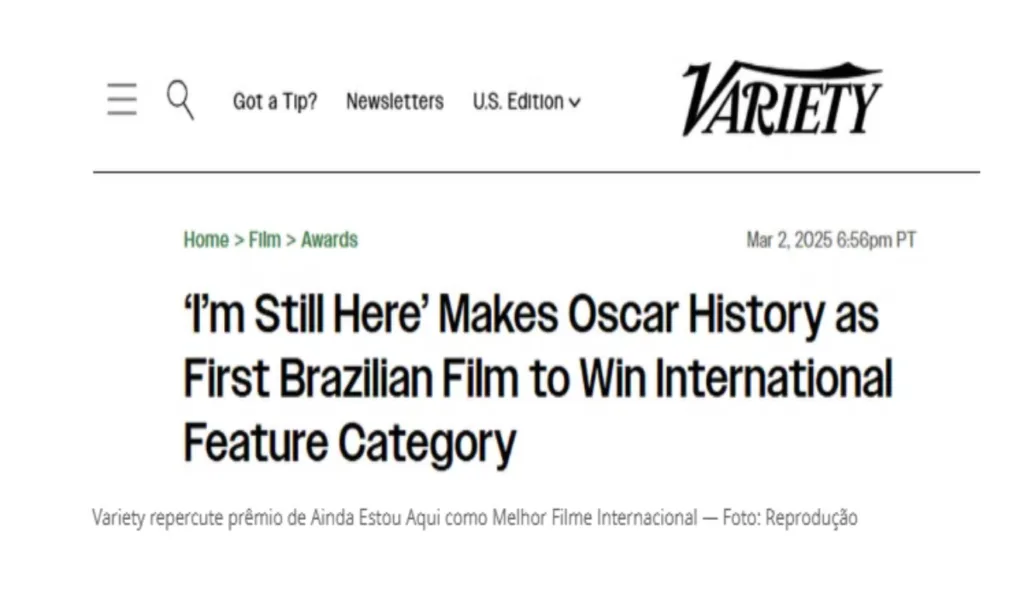 Manchete Vanity Fair