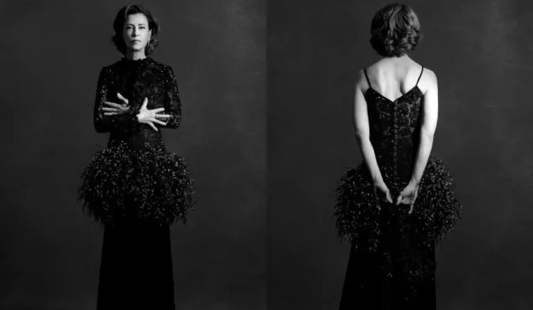 Fernanda Torres com o look do Oscar