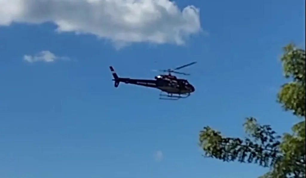 Helicóptero é usado nas buscas por Ingrid Vitória, sequestrada em Pernambuco