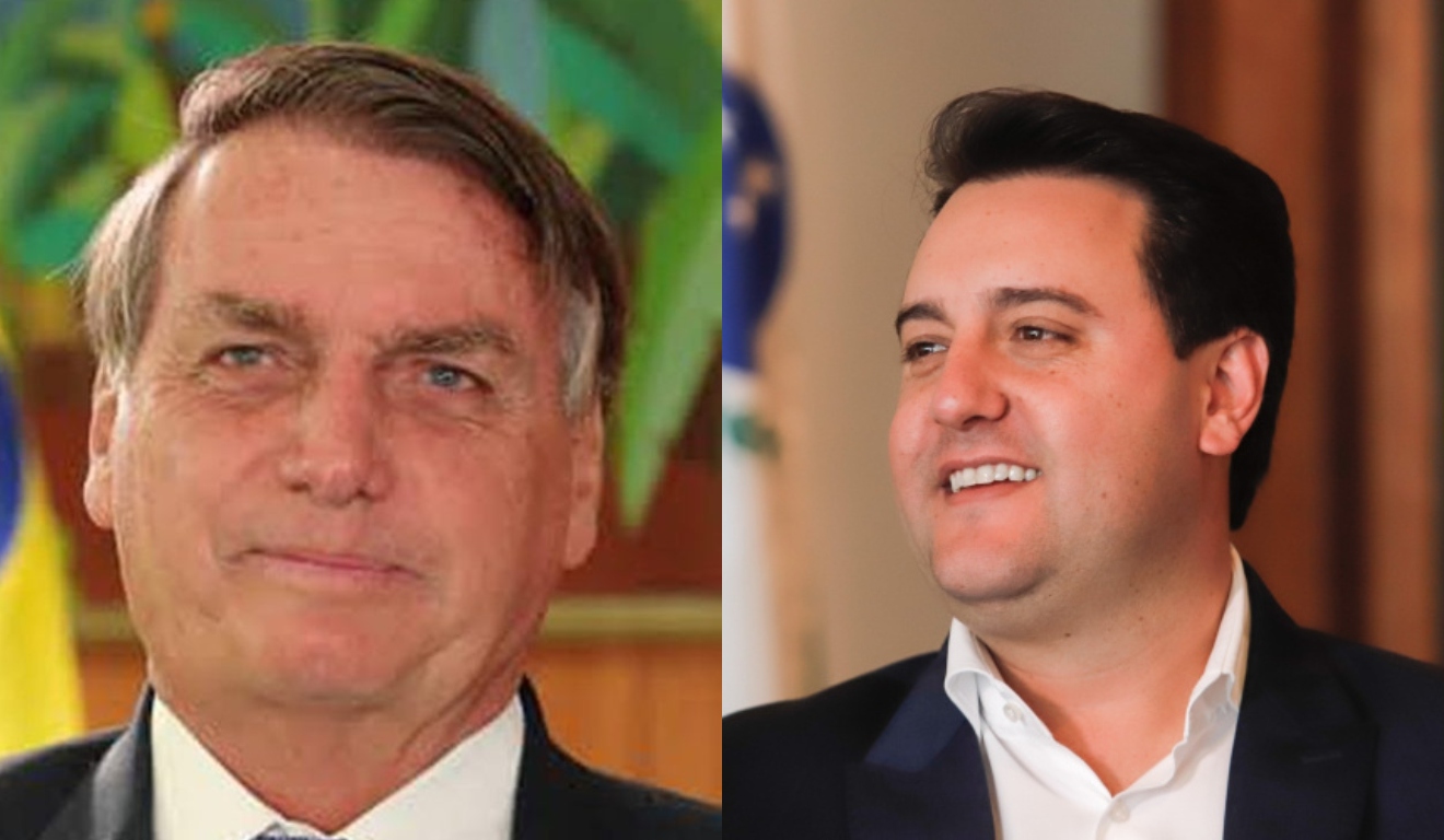 Jair Bolsonaro deve se encontrar com o governador Ratinho Jr durante a visita