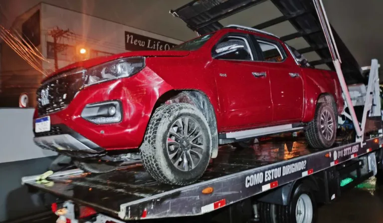 Caminhonete do empresário foi apreendida