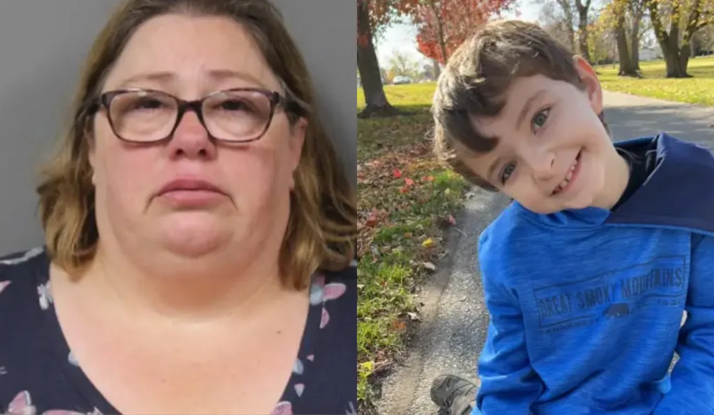 A imagem da esquerda mostra a mãe e a imagem da direita mostra a criança.