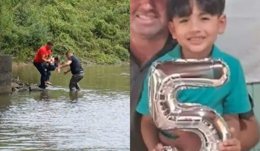 filho que foi jogado da ponte pelo pai