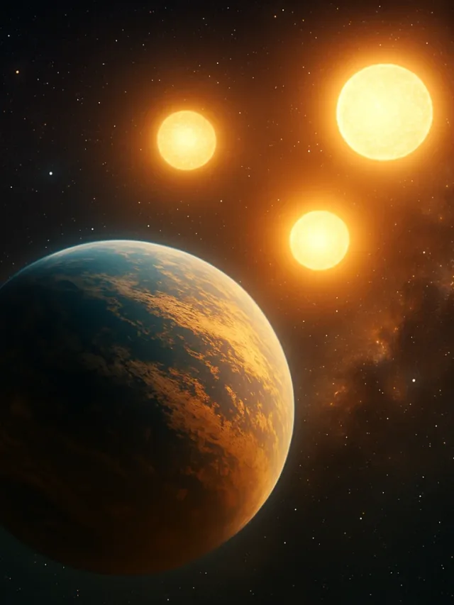 Existe um planeta que orbita três sóis ao mesmo tempo!