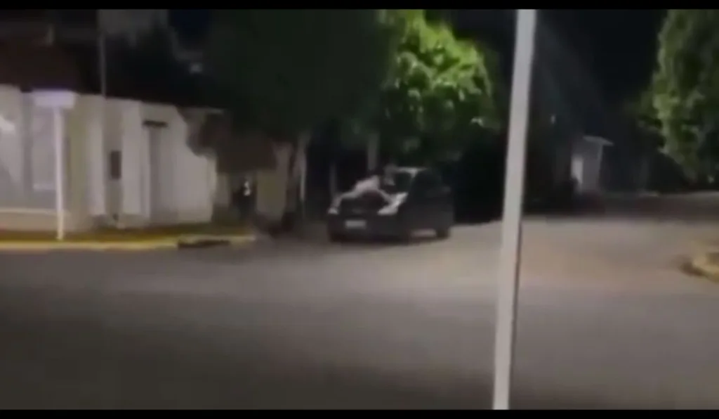 Vídeo mostra mulher arrastada em carro por marido