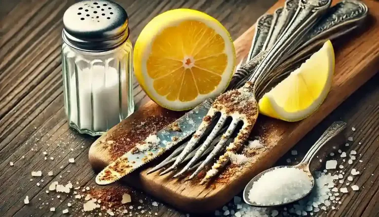 Como remover manchas de ferrugem de talheres usando limão