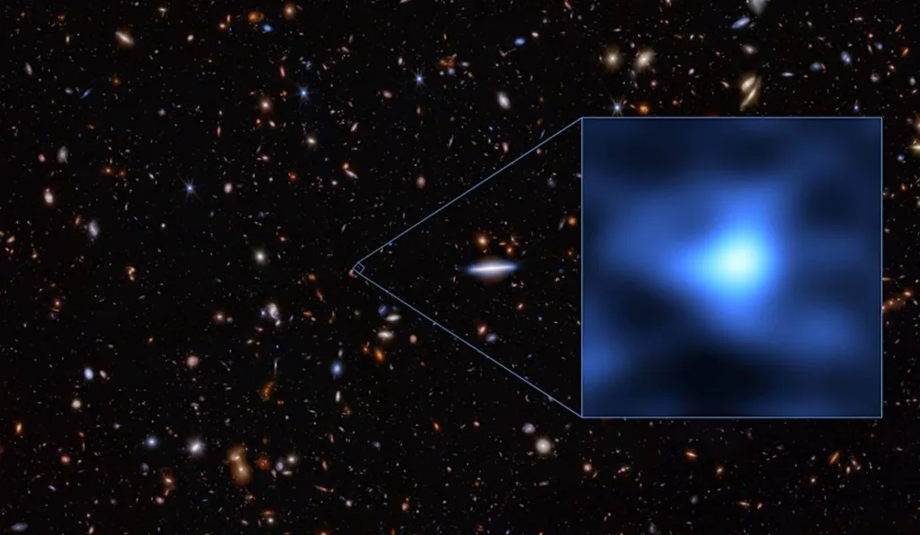 galáxia que teve oxigenio encontrado