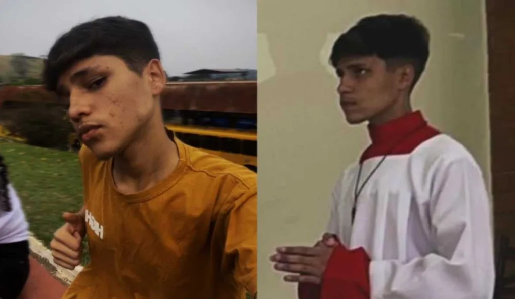 coroinha Gabriel Fernando dos Santos Lima, de 17 anos, que foi morto a tiros enquanto dormia na própria casa no distrito de Irerê, em Londrina