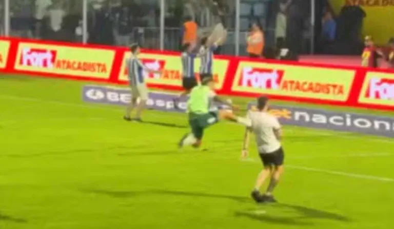 Confusão aconteceu depois do título conquistado pelo Avaí. (Foto: Reprodução/ Redes Sociais)