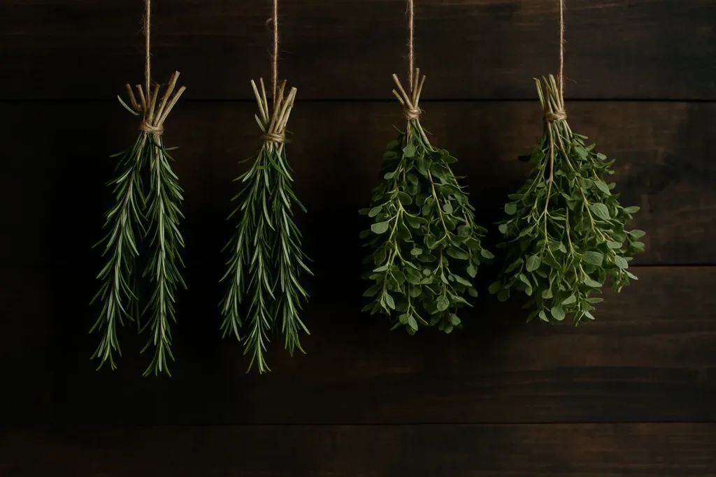 Ervas aromáticas pra sempre como secar e guardar corretamente alecrim e orégano