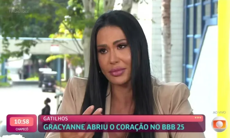 Gracyanne desabafa sobre o BBB 25 (Imagem: Reprodução)