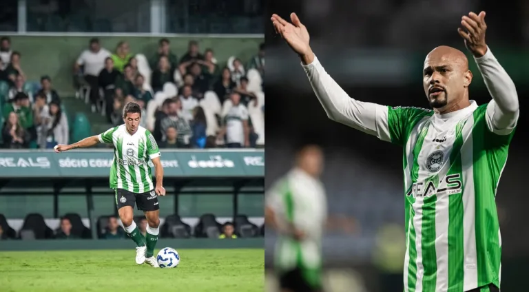 Os dois reforços do Coritiba estrearam no amistoso. Foto: 