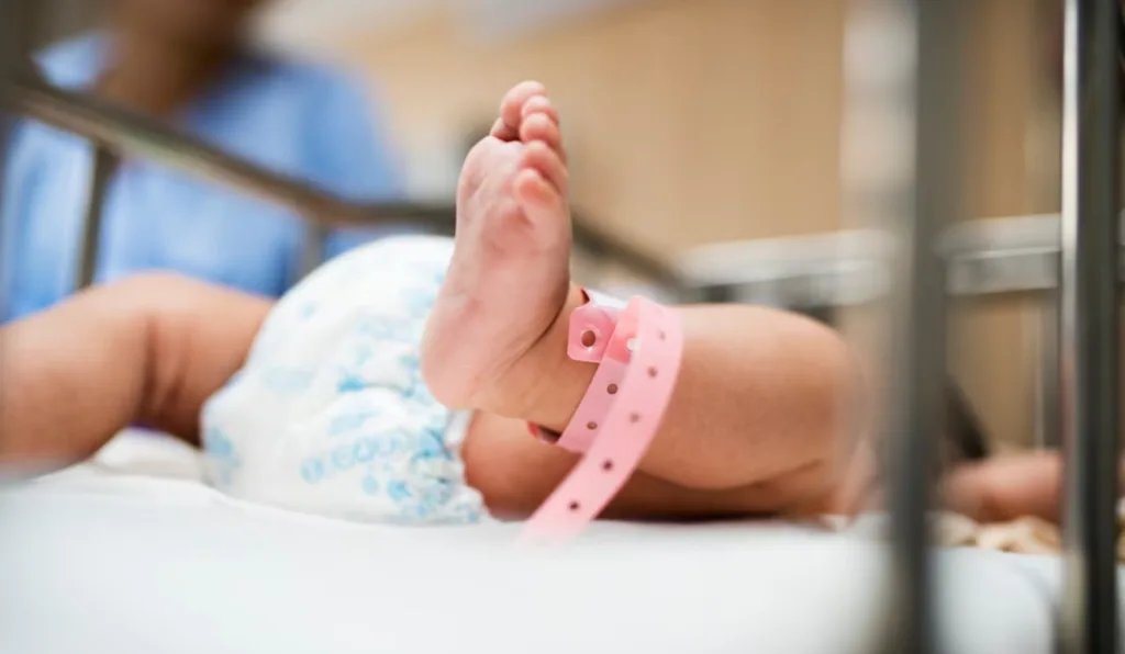 Bebê em hospital