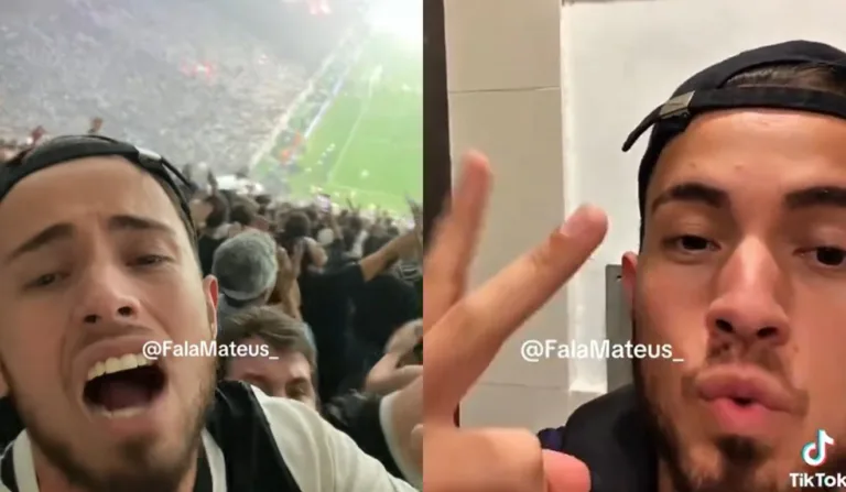 Torcedor ficou por horas no banheiro. (Foto: Reprodução/ falamateus)