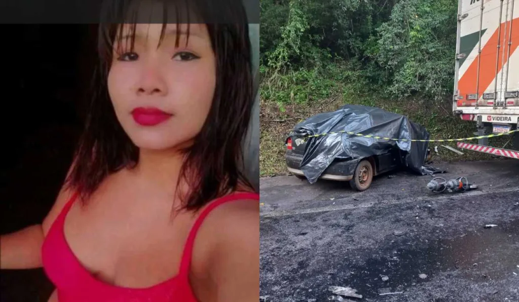 Jaqueline era uma das ocupantes do Gol, que bateu de frente com um caminhão, na BR-373