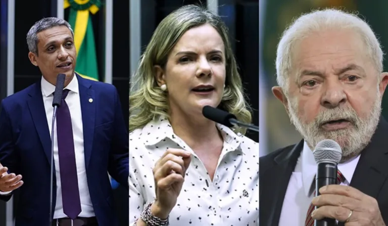 Presidente Lula chamou Gleisi Hoffmann de "mulher bonita" durante um evento