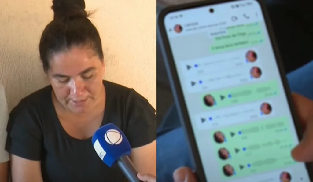 Larissa mostrou a última troca de mensagem com a filha, encontrada morta ao lado da avó em Jataizinho