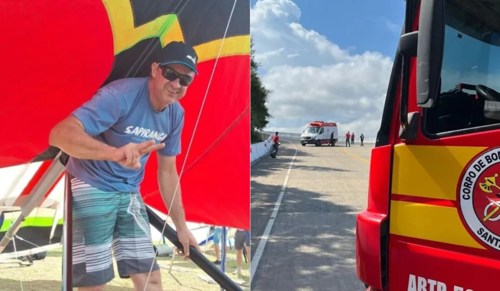 Asa delta quebra durante voo e piloto morre em SC