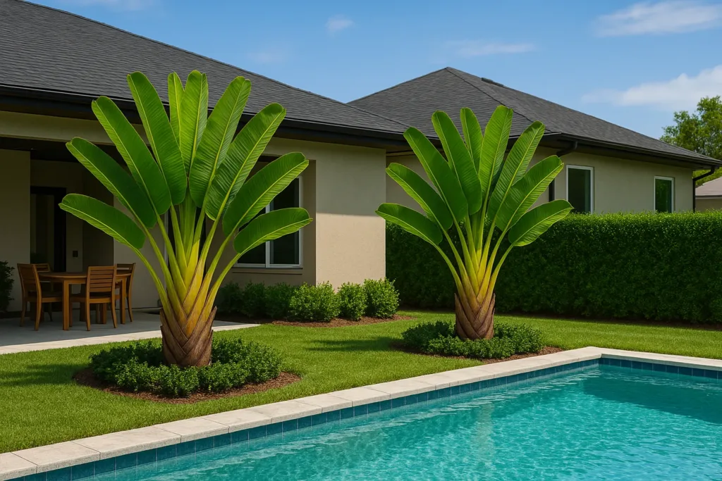 5 razões para usar a árvore do viajante como quebra-vento