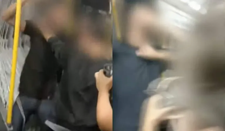 Passageiros trocando socos dentro de ônibus