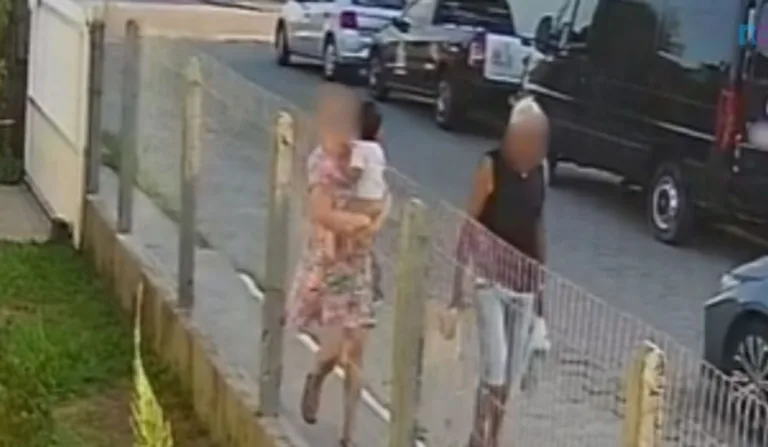 casal com bebê que fugiu da creche