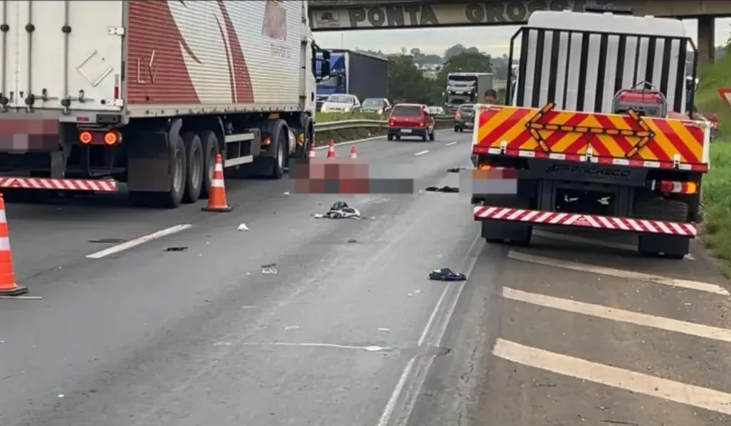 pedestre morre atropelado na BR-376, em Ponta Grossa