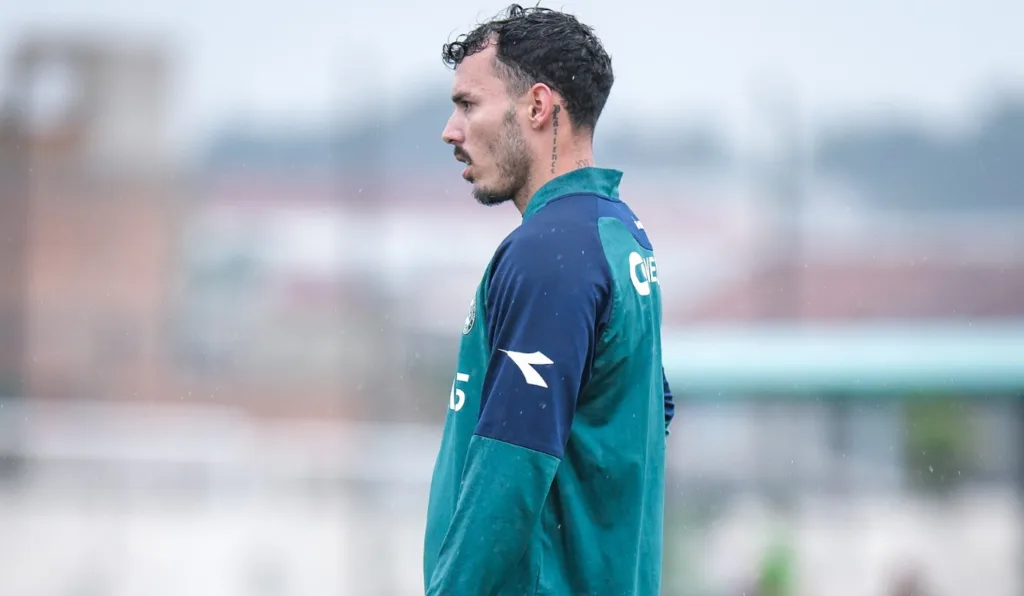 Zeca em treino do Coritiba