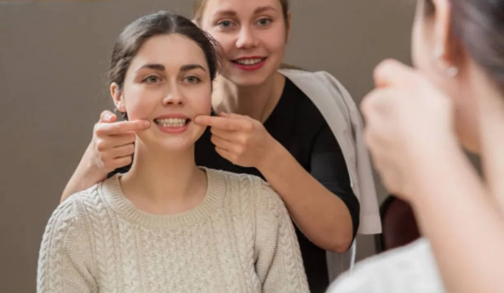 exercício de dicção com fonoaudióloga