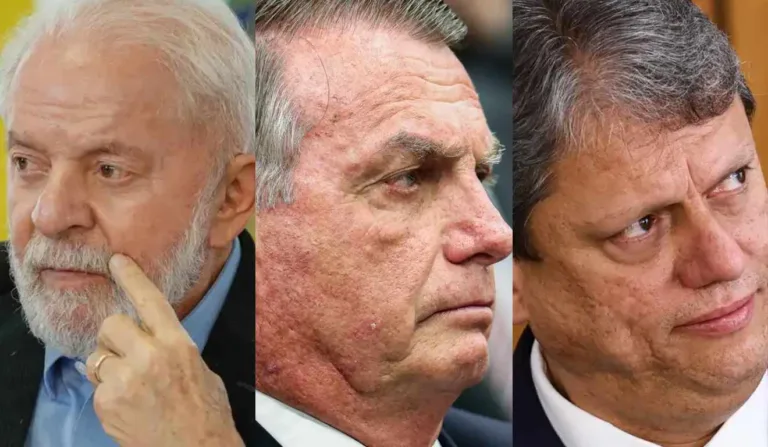 Lula, Bolsonaro e Tarcísio
