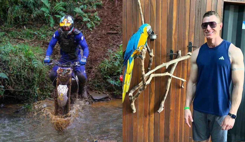 Nas redes sociais, Eder Voltolini compartilhava momentos com a motocicleta e de lazer 