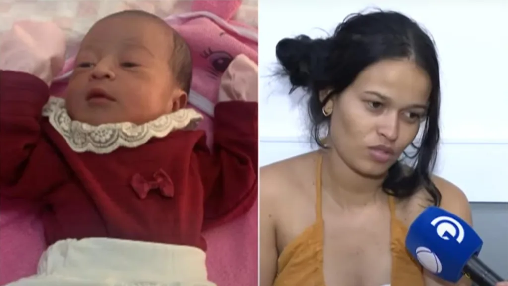 Bebê Ana Beatriz e mãe