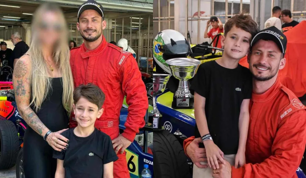 Piloto compartilhava bastidores das competições, sempre ao lado da esposa e do filho Bento
