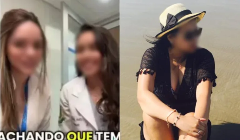 Estudantes de Medicina e paciente que morreu