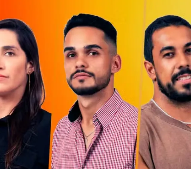 Daniele, João Pedro e Maike estão no Paredão (Imagem: Reprodução)