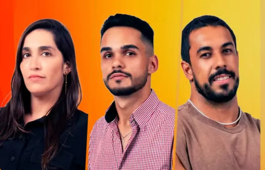 Daniele, João Pedro e Maike estão no Paredão (Imagem: Reprodução)