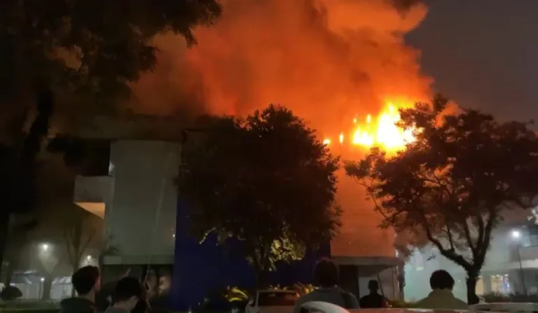incêndio na PUCPR em Curitiba
