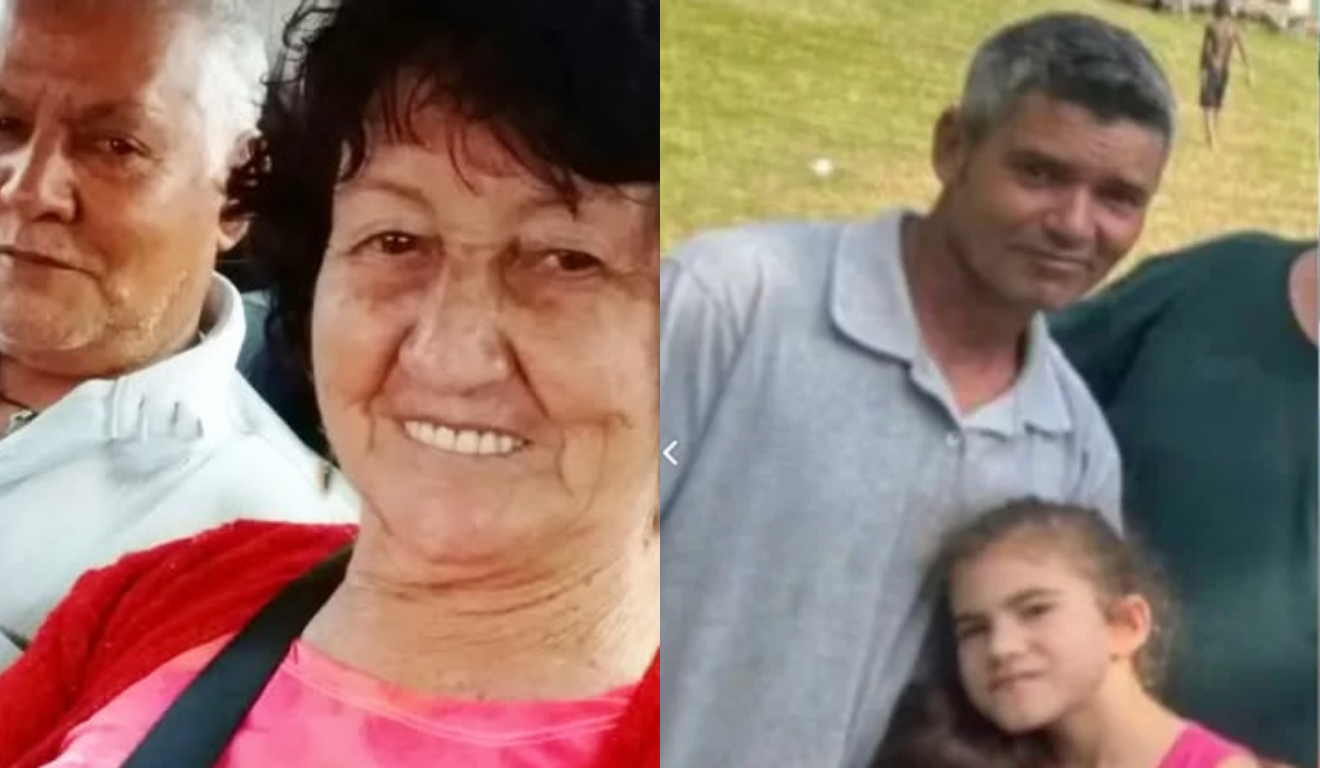 Antônio de Campos, de 47 anos, Juraci Ana de Campos, de 81 anos, Roberto Antônio de Campos Filho, de 82 anos, e Lorena Vitória da Silva Campos, de 7 anos