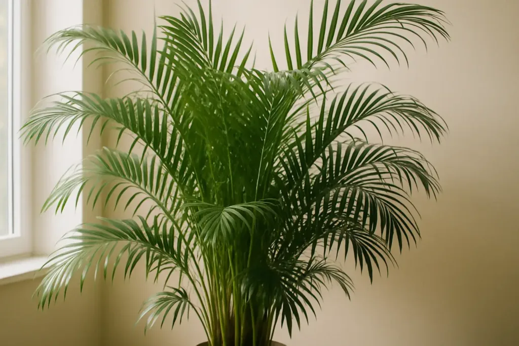 Sua palmeira-areca cresceu muito rápido e parou Entenda esse comportamento