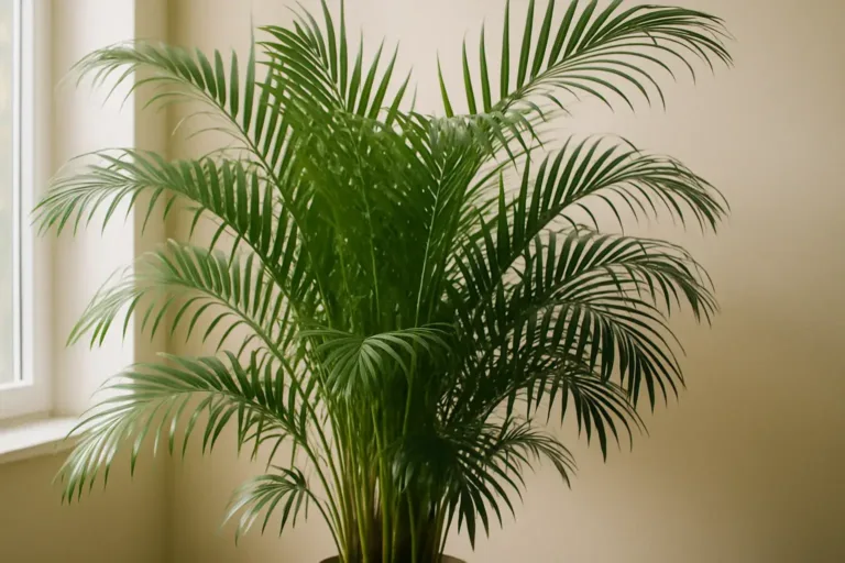 Sua palmeira-areca cresceu muito rápido e parou Entenda esse comportamento
