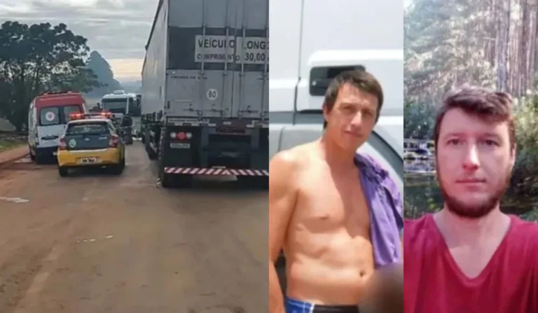 irmãos mortos por caminhoneiro