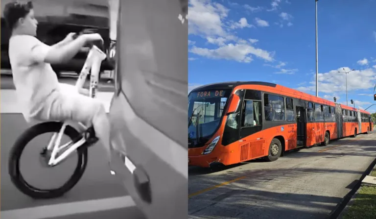 Adolescente Lucas Viante Machado morreu após ser atropelado enquanto pegava rabeira no ônibus biarticulado