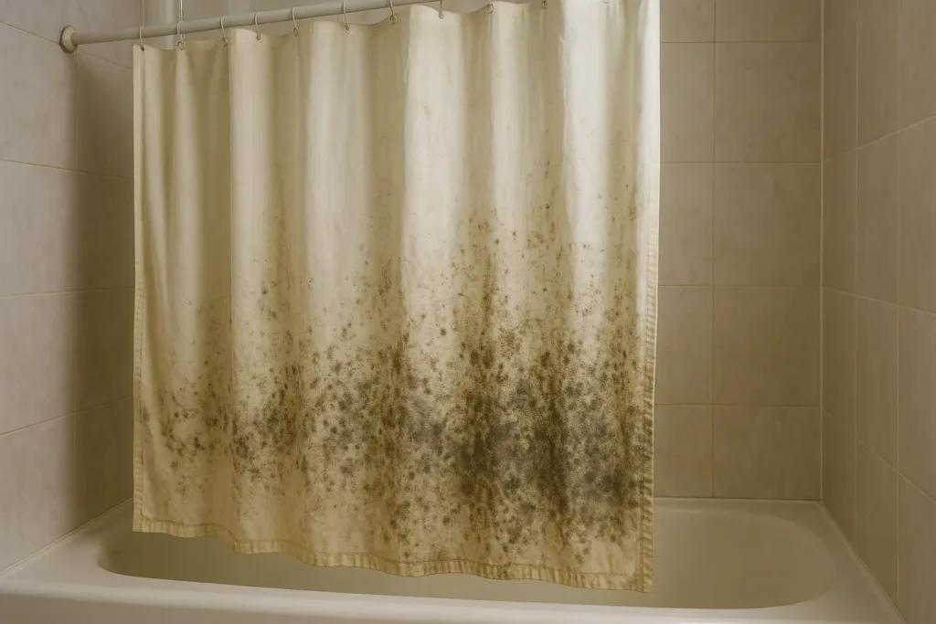 Veja como recuperar cortina do box que está velha e cheia de mofo sem precisar trocar