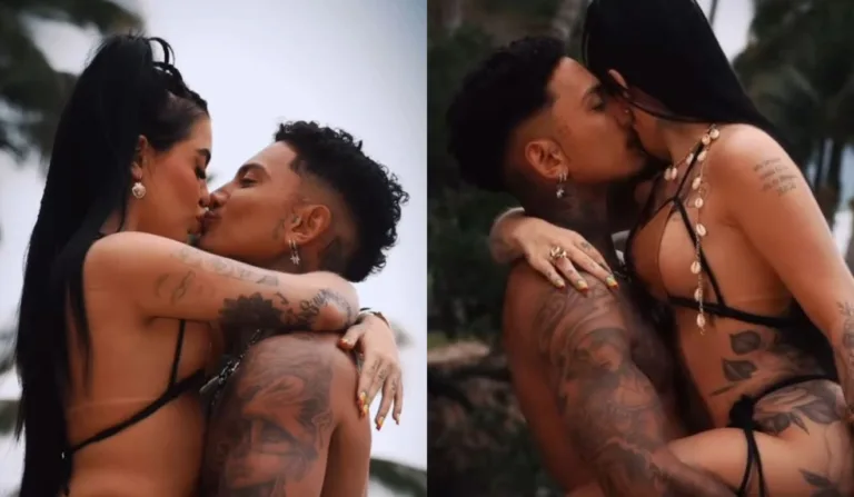 MC Mirella e Dynho alvez em foto