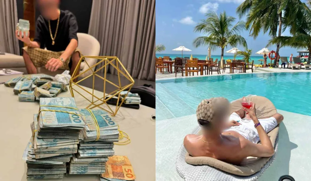 Influencer ostenta vida de luxo nas redes sociais