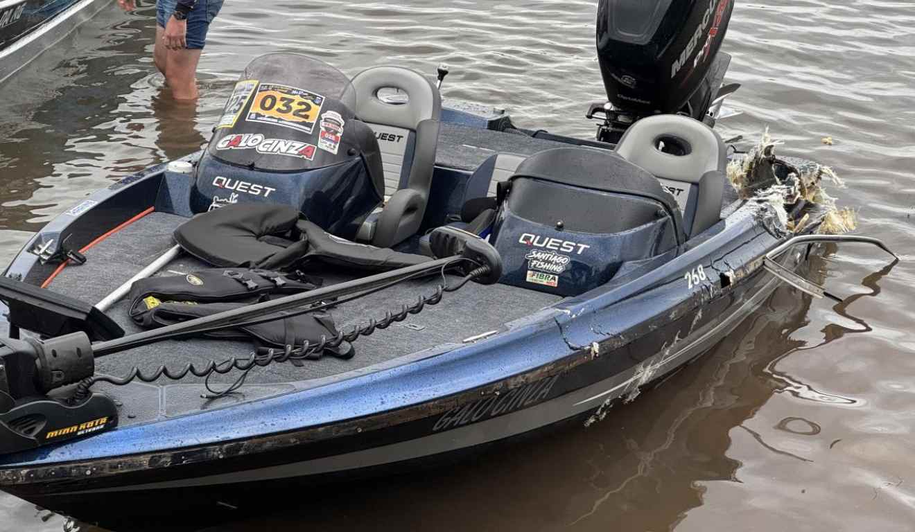 Acidente entre lanchas causa cancelamento de torneio de pesca no Paraná