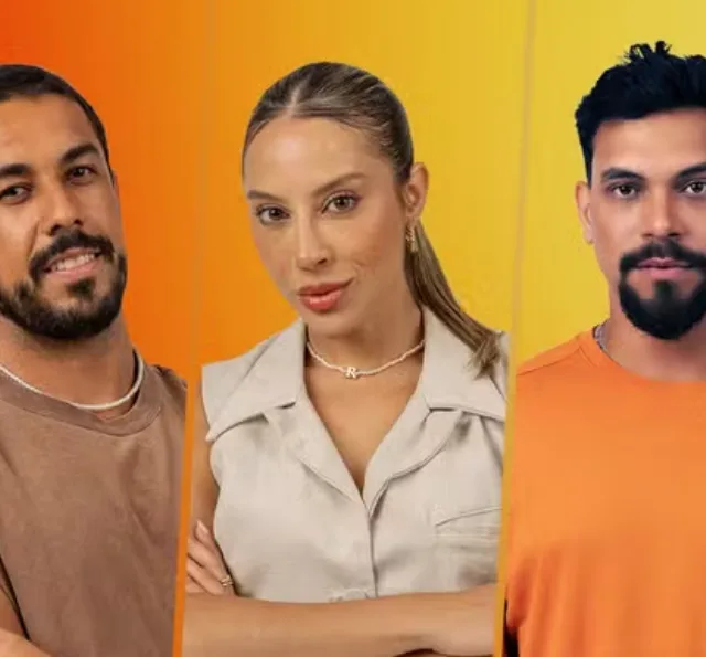 Maike, Renata e Vinícius disputam enquete e Paredão BBB 25 (Imagem: Reprodução)