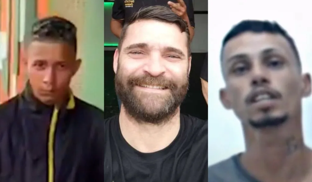 Empresário Carlos Eduardo (centro) foi morto durante discussão com dois jovens, que são primos