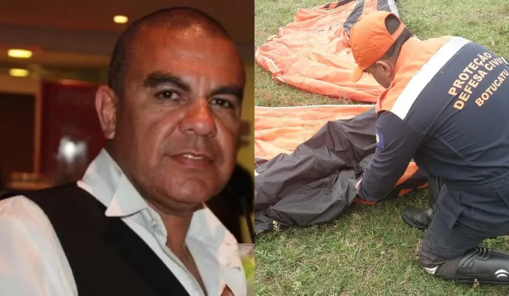 Corpo de piloto de paraglider